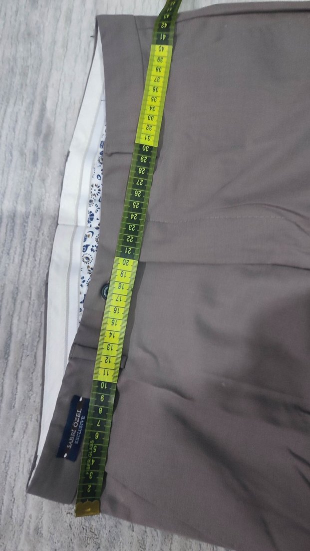 bej rengi erkek Kumaş Pantolon - Görsel 5