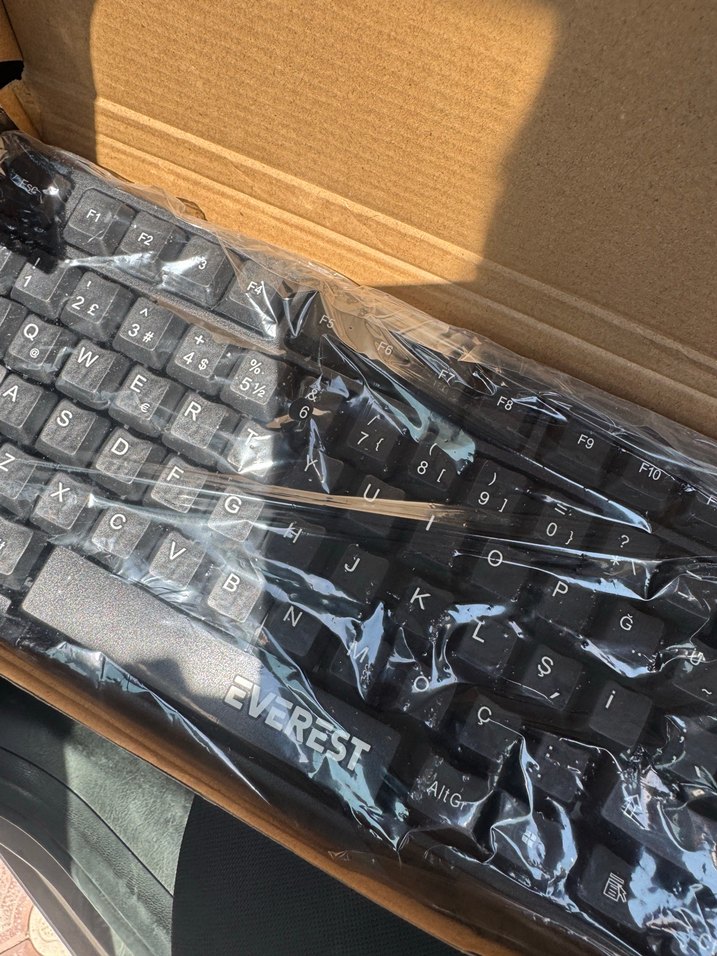 Everest KM-6852 Kablosuz Klavye ve Mouse Seti Siyah - Görsel 5