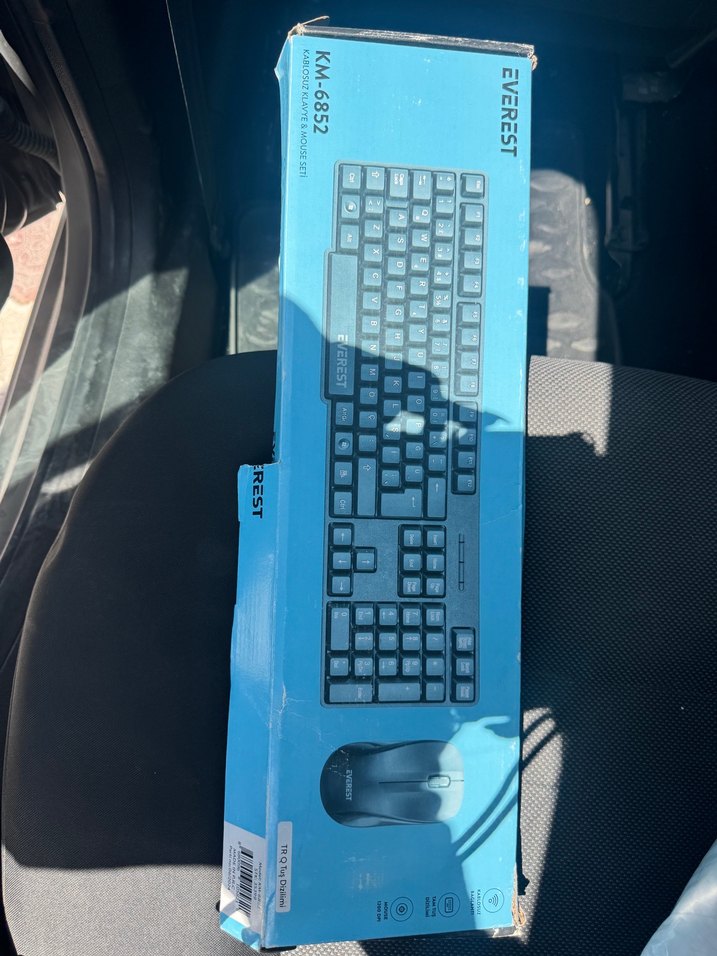 Everest KM-6852 Kablosuz Klavye ve Mouse Seti Siyah - Görsel 2