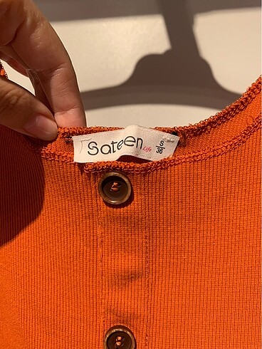 Sateen marka S beden tarçın rengi elbise - Görsel 2