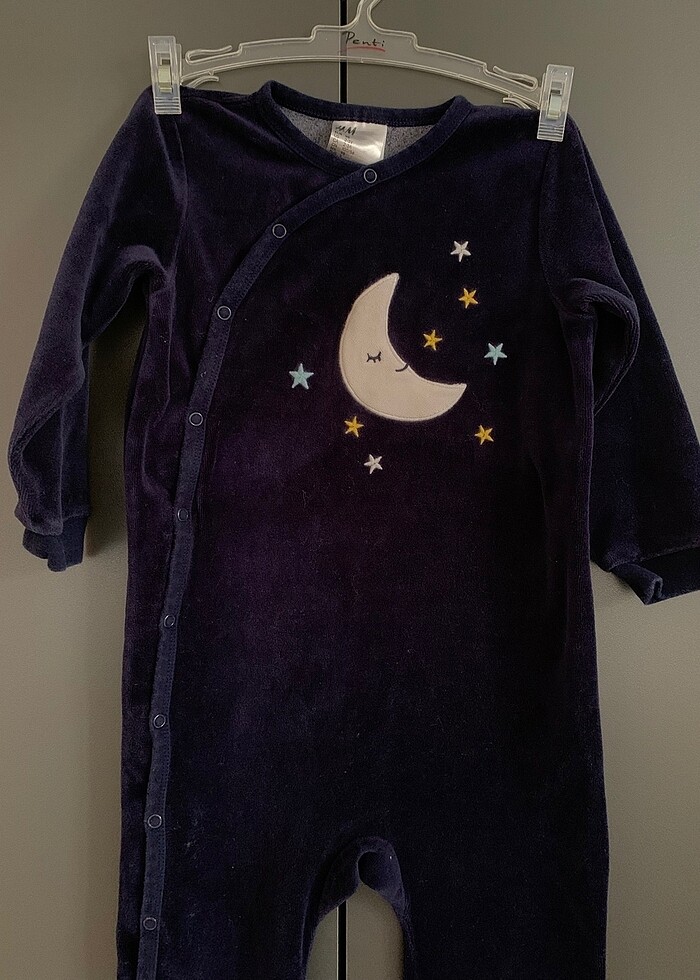 H&M 2-3 yaş kadife uyku tulumu - Görsel 2