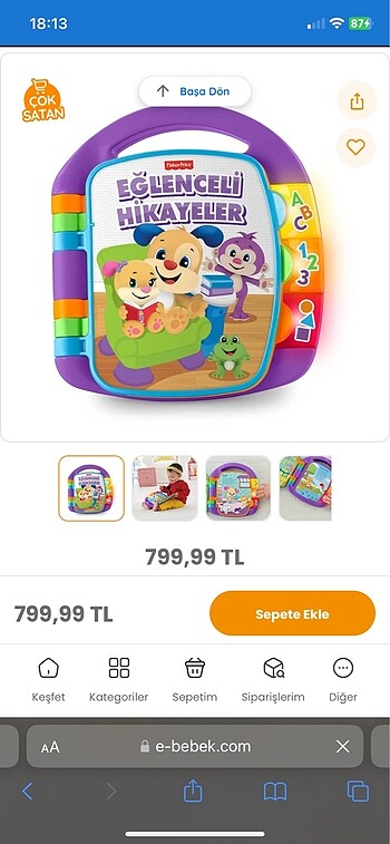 Fisher price eğlenceli hikayeler sesli ve müzikli - Görsel 7