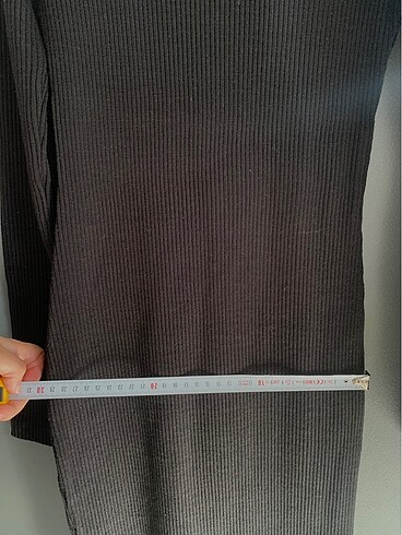 Siyah balıkçı yaka triko elbise - Görsel 9