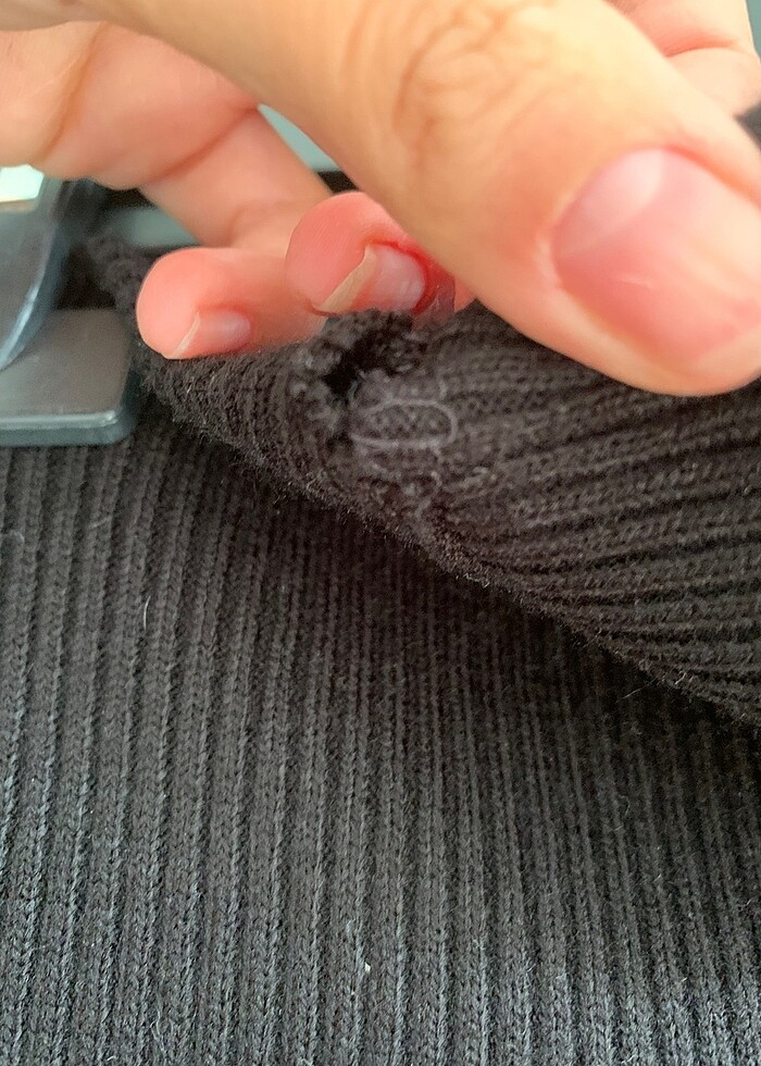 Siyah balıkçı yaka triko elbise - Görsel 5