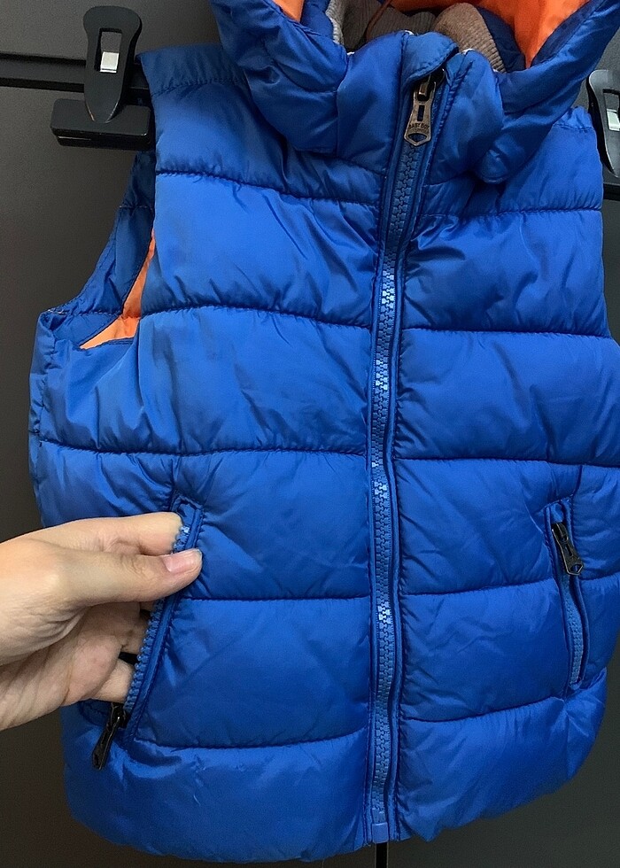 Zata 2-3 yaş mavi kapüşonlu şişme yelek - Görsel 3