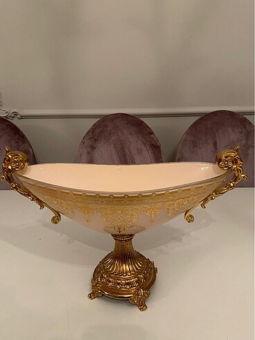 Porio marka pudra gold işlemeli nişan gondolu - Görsel 8