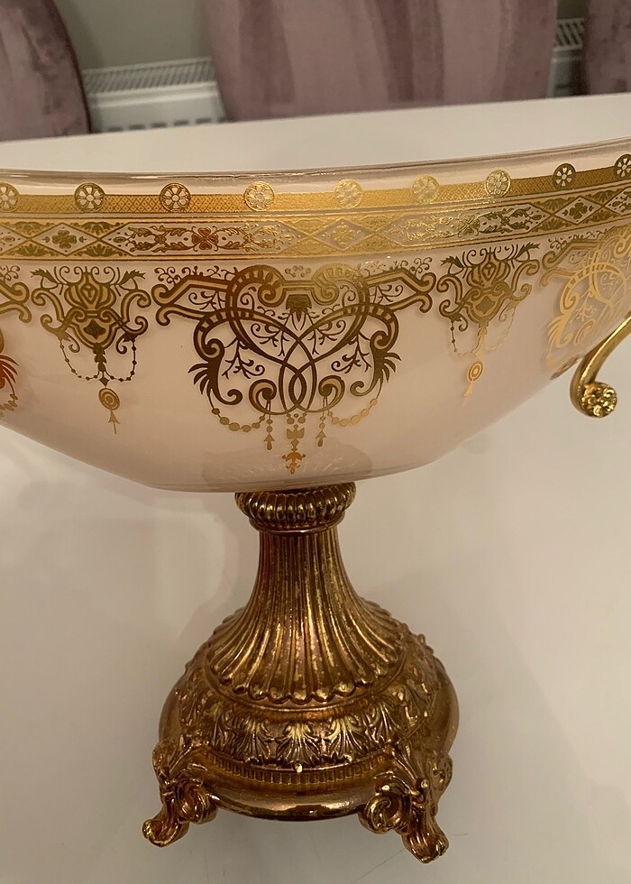 Porio marka pudra gold işlemeli nişan gondolu - Görsel 4