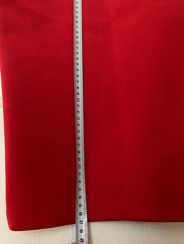 Koton kırmızı s beden kalem etek - Görsel 3