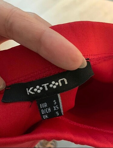 Koton kırmızı s beden kalem etek - Görsel 4