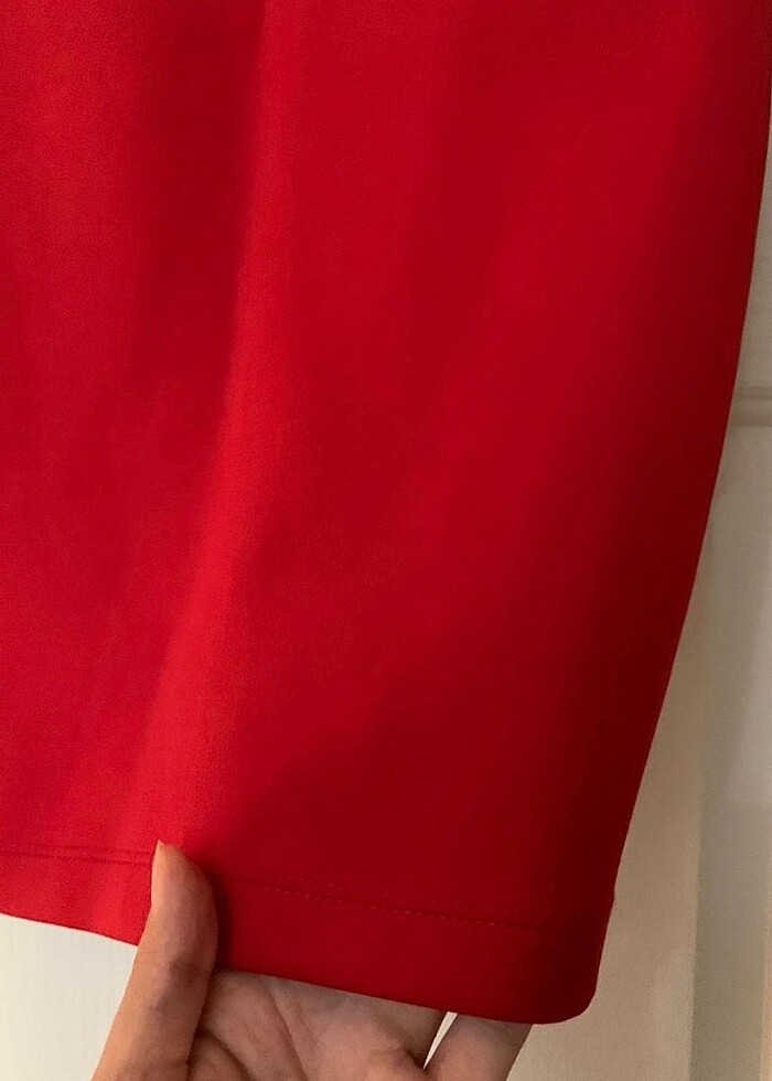 Koton kırmızı s beden kalem etek - Görsel 2