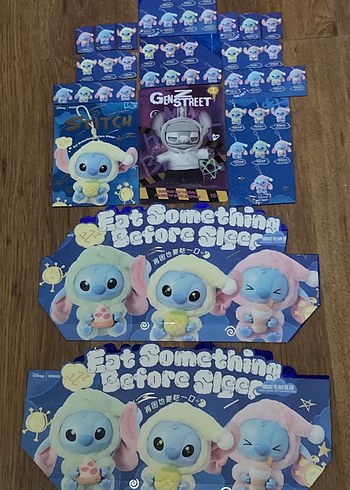 El yapımı 2 Büyük,5 Orta,4 Küçük,6 Mini Stich Kart Koleksiyonu - Görsel 4