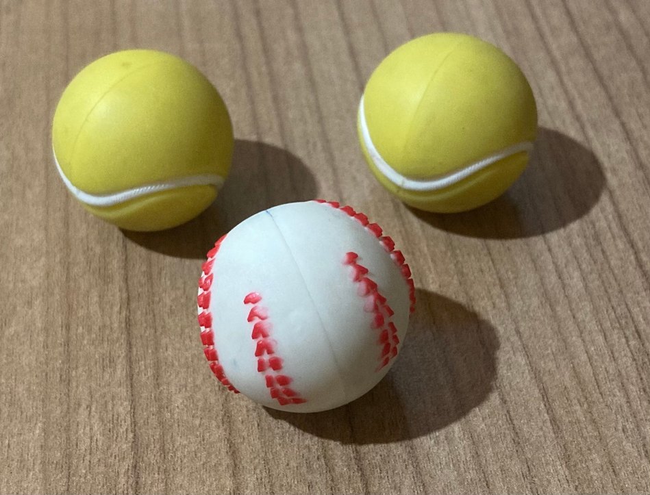 3 Adet Plastik Mini Tenis Topu - Görsel 2