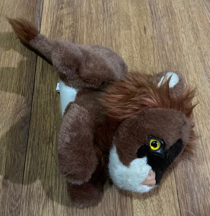 Yatan Aslan Peluş En: 10 cm Boy : 16 cm Vücut uzunluğu: 30 cm - Görsel 5