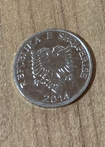 Koleksiyonluk Arnavutluk Madeni Para 5 Leke - Görsel 2