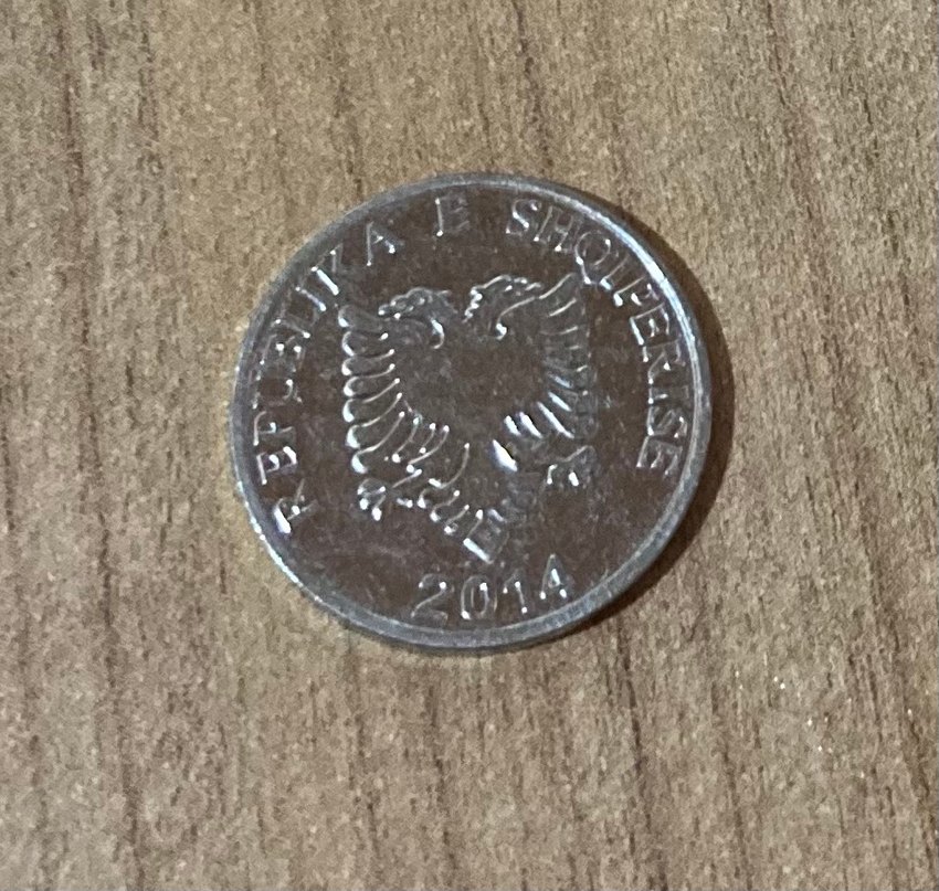 Koleksiyonluk Arnavutluk Madeni Para 5 Leke - Görsel 2