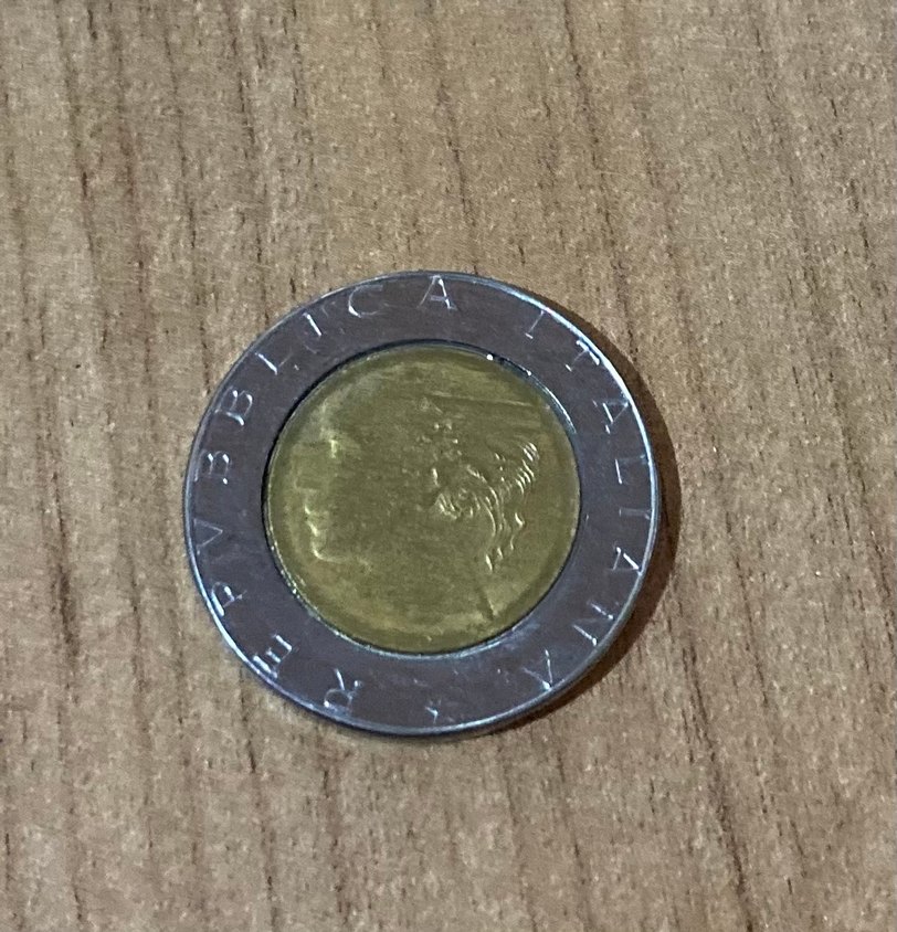 500 Liret Madeni İtalya Parası - Görsel 2