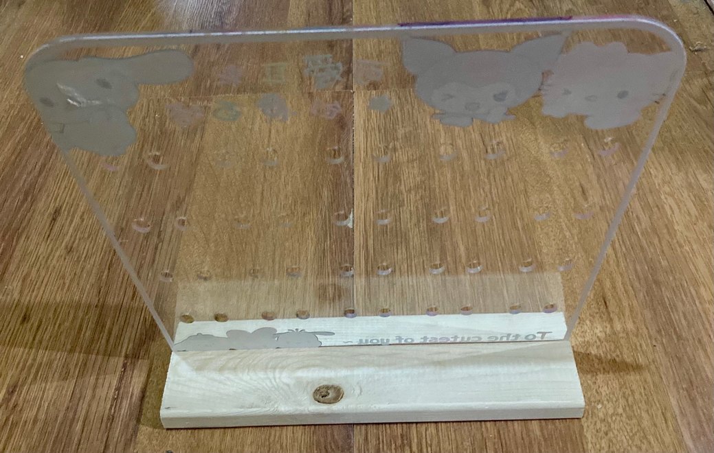 Hello kitty - kuromi - my melody küpe standı 20 Çift(40lı) - Görsel 2