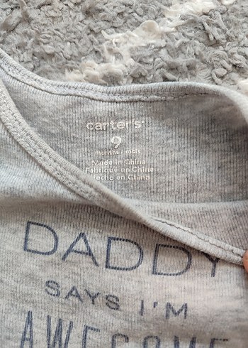 9 Ay Beden 3lü carters zıbın