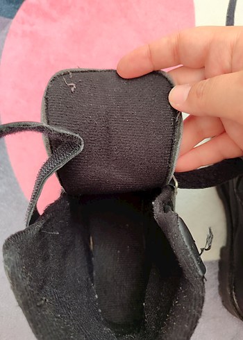 Kız Çocuk Siyah Tokalı Goth Bot - Görsel 5