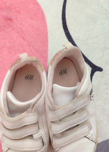 Kız Çocuk Beyaz Unicorn Nakışlı Spor Ayakkabı - Görsel 5