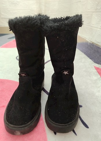 Zara Siyah Süet Tüylü Stiletto Topuklu Kadın Bot
