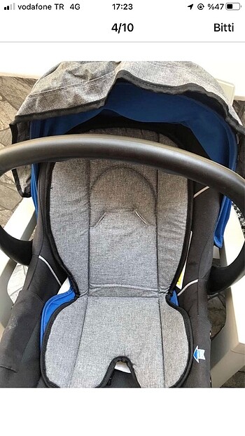 9- 36 kg Beden mavi Renk Travel sistem bebek arabası