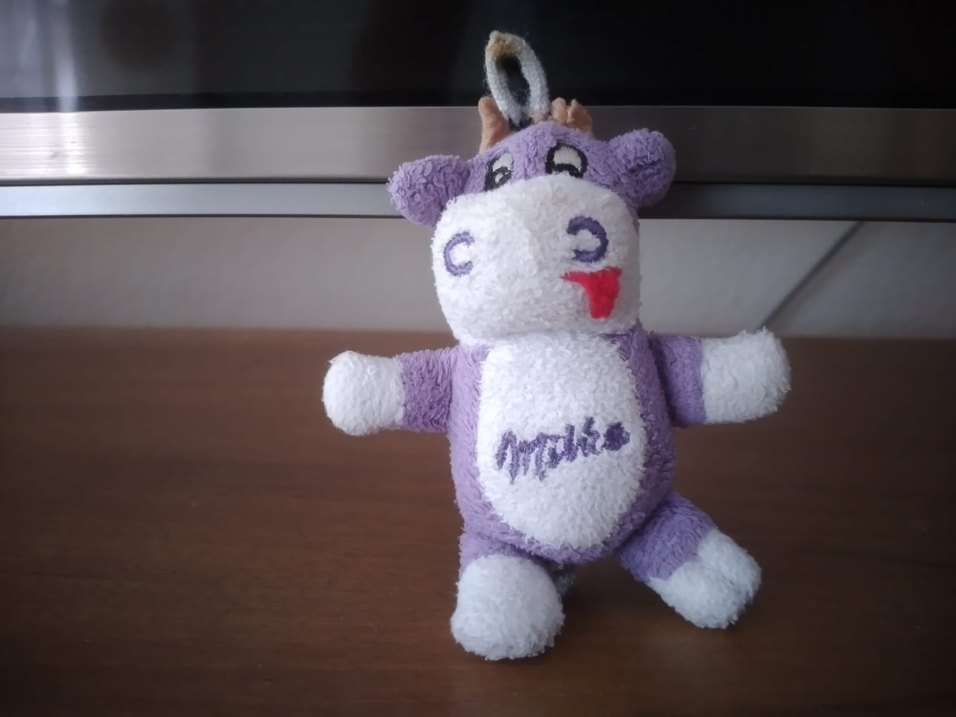 Mor Peluş Oyuncak İnek - Görsel 2