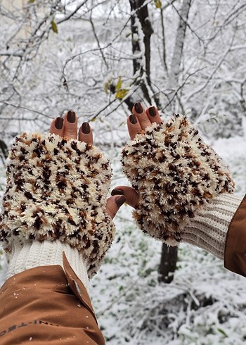 Örgü Leopar Eldiven. İLAN AÇTIRIN - Görsel 2