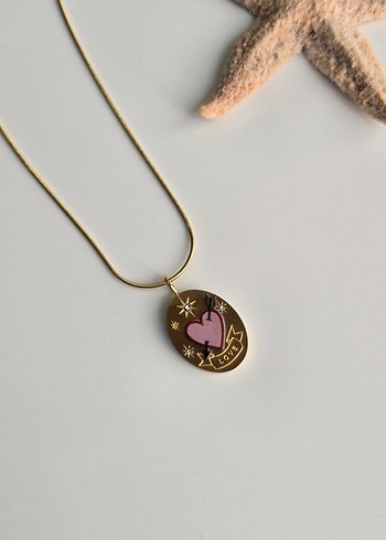 Çelik Vintage Kolye. SON 1 ADET - Görsel 2