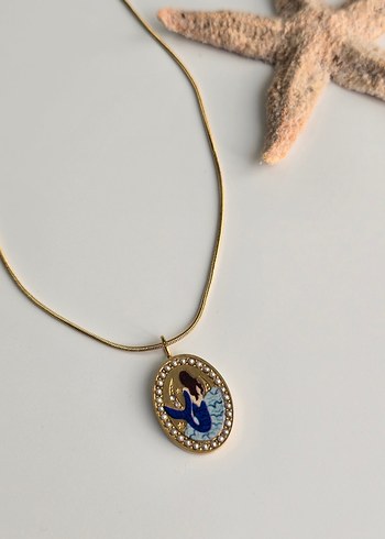 Çelik Vintage Kolye. SON 1 ADET - Görsel 2