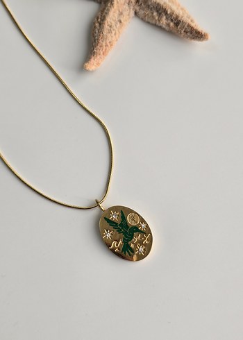 Çelik Vintage Kolye. SON 1 ADET - Görsel 2