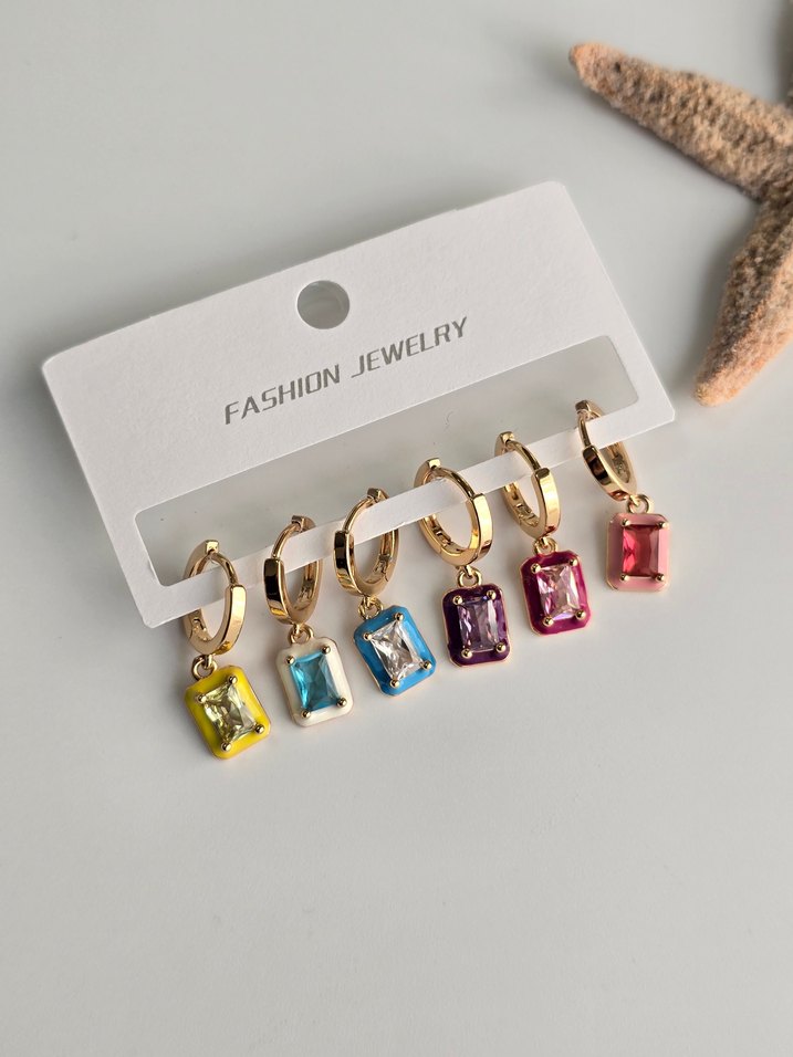 Zirkon Taş Set KüpeSON 1 ADET - Görsel 2