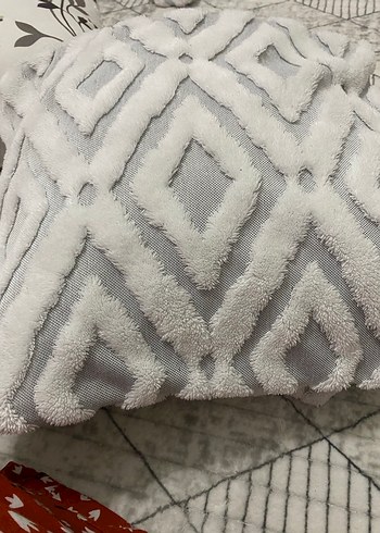 Gri Bohem Nakışlı Kırlent - Görsel 5