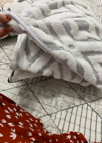 Gri Bohem Nakışlı Kırlent - Görsel 3