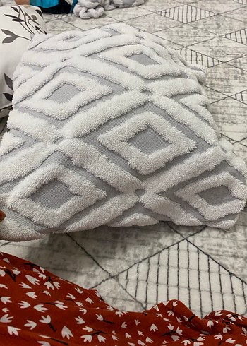 Gri Bohem Nakışlı Kırlent - Görsel 2