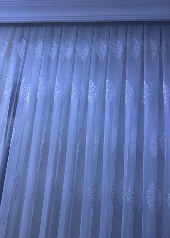 Beyaz Desensiz Tül Perde - Görsel 2