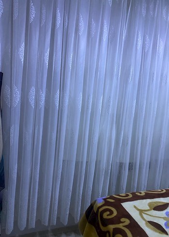 Beyaz Desensiz Tül Perde - Görsel 6