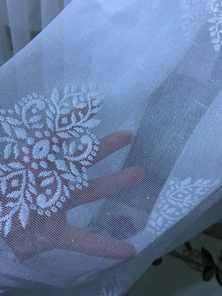 Beyaz Desensiz Tül Perde - Görsel 3