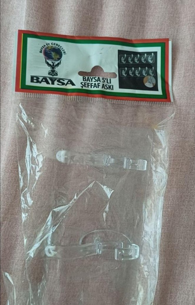 şeffaf yapışkanlı askı - Görsel 2