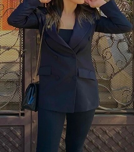 Trendyol & Milla TRENDYOLMILLA Siyah Regular Astarli Dokuma Blazer Ceket TWOSS21C