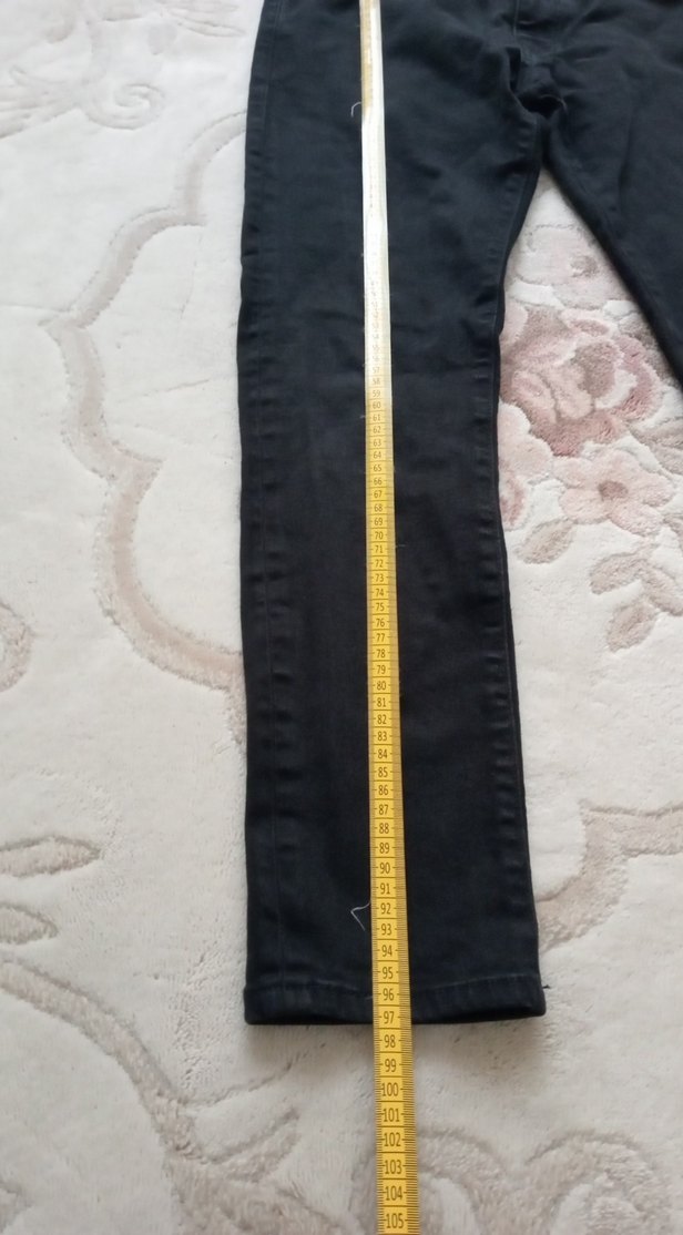 Erkek Siyah  Kot Pantolon - Görsel 2