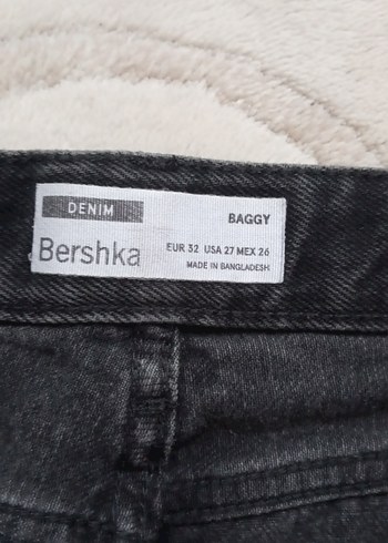 Bershka Baggy siyah Kot Pantolon - Görsel 2