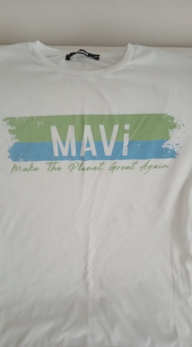 Beyaz Baskılı unisex Tişört - Görsel 3