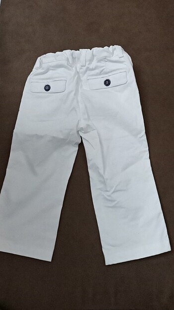 18-24 Ay Beden beyaz Renk Erkek çocuk beyaz pantolon