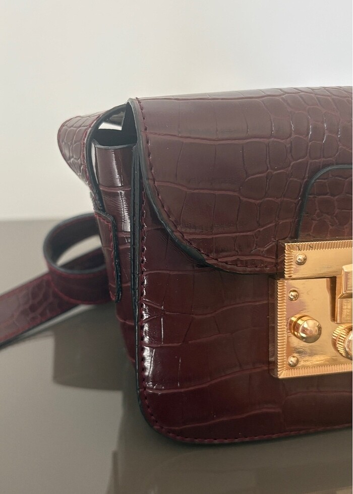 Emnora bordo çanta - Görsel 2