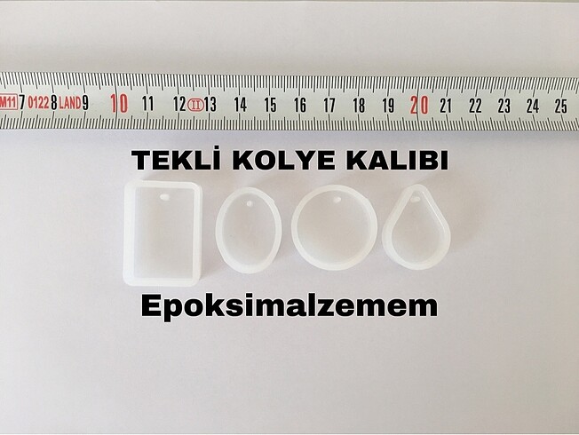 Tekli epoksi kolye kalıpları