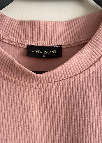 River Island Pembe Kolsuz Mini Crop Top