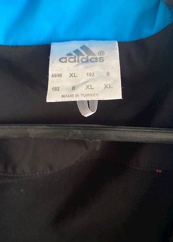 16-17 Yaş Beden mavi Renk Erkek Çocuk Adidas Fermuarlı Koyu Mavi Ceket