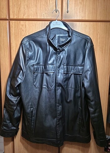 Defacfo Oversize Deri Ceket Xl Beden