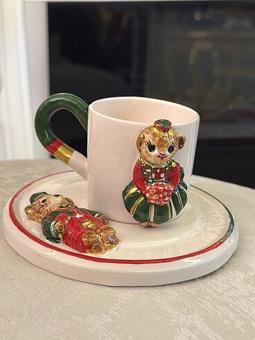 Teddy Bear Türk kahve fincan&tabağı??????